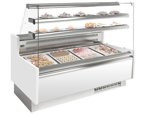 Kuchentheke - 1620mm - mit LED-Beleuchtung & 2 Ablagen