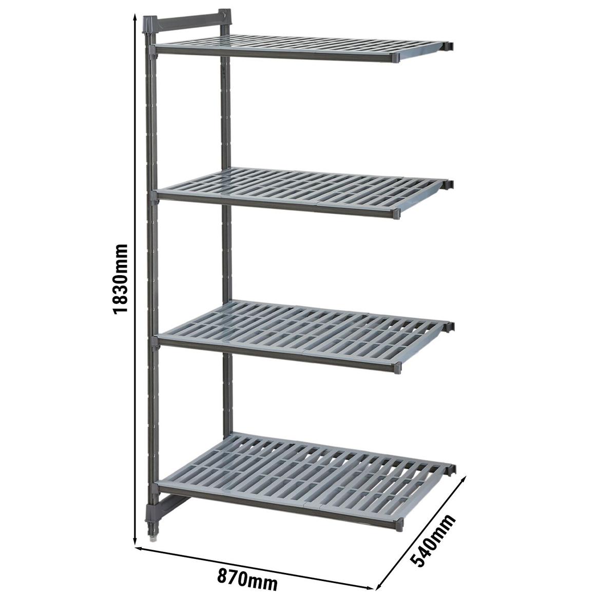 CAMBRO | Camshelving® - Přídavný regál Basics Plus - s drážkovanými policemi