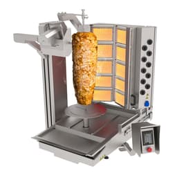 Gas kebab robot - 10 burners - max. 150 kg