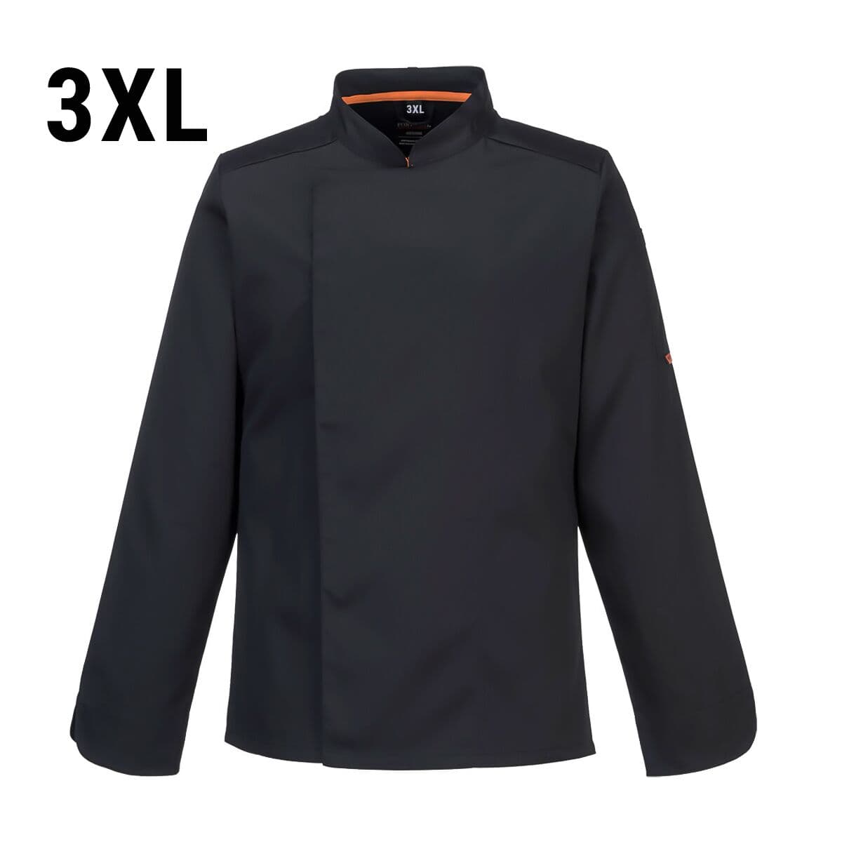 (5 pieces) Long Sleeve MeshAir Pro Chef Jacket - Black - Size: 3XL