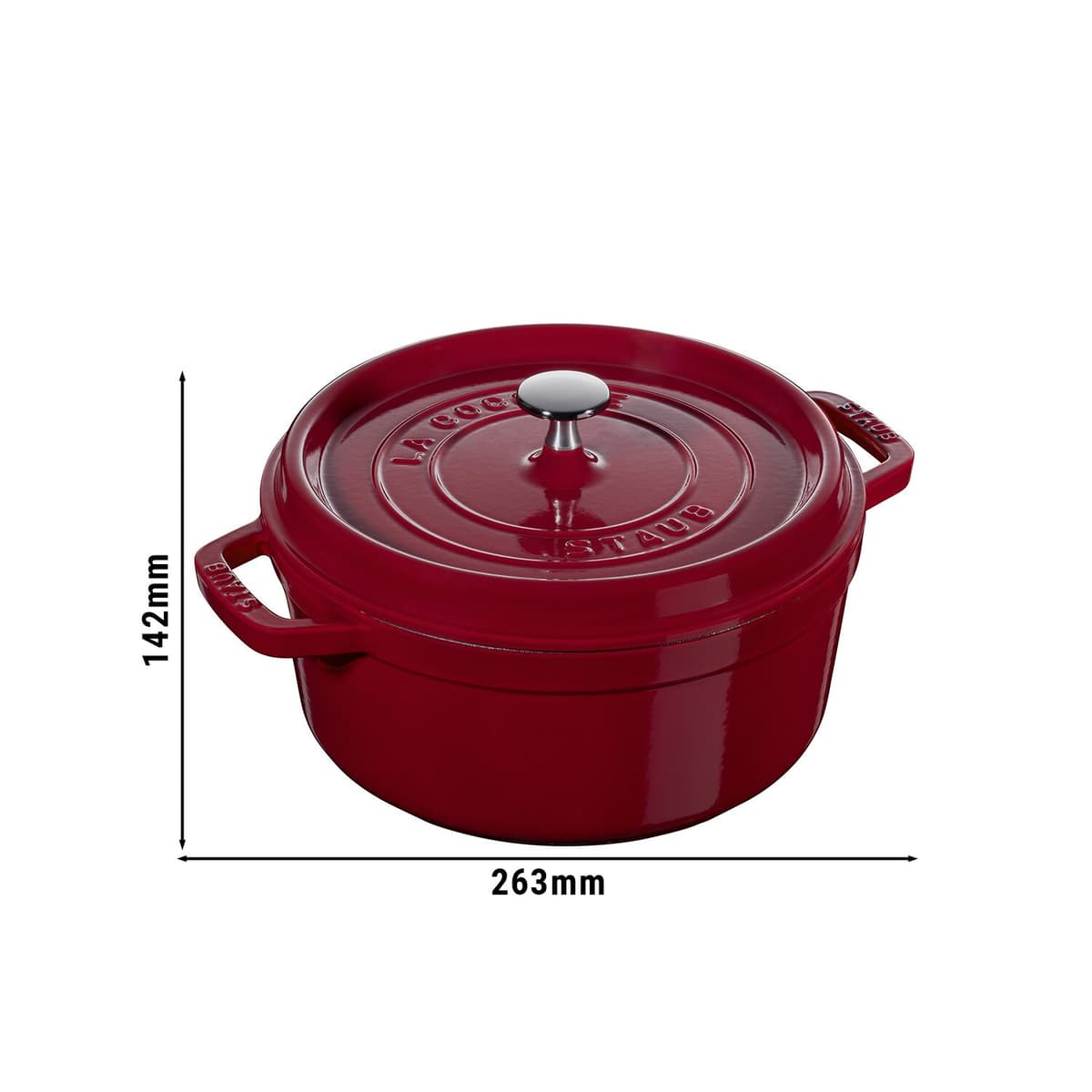 STAUB | LA COCOTTE - kokotka - Ø 200 mm - litina - bordeaux