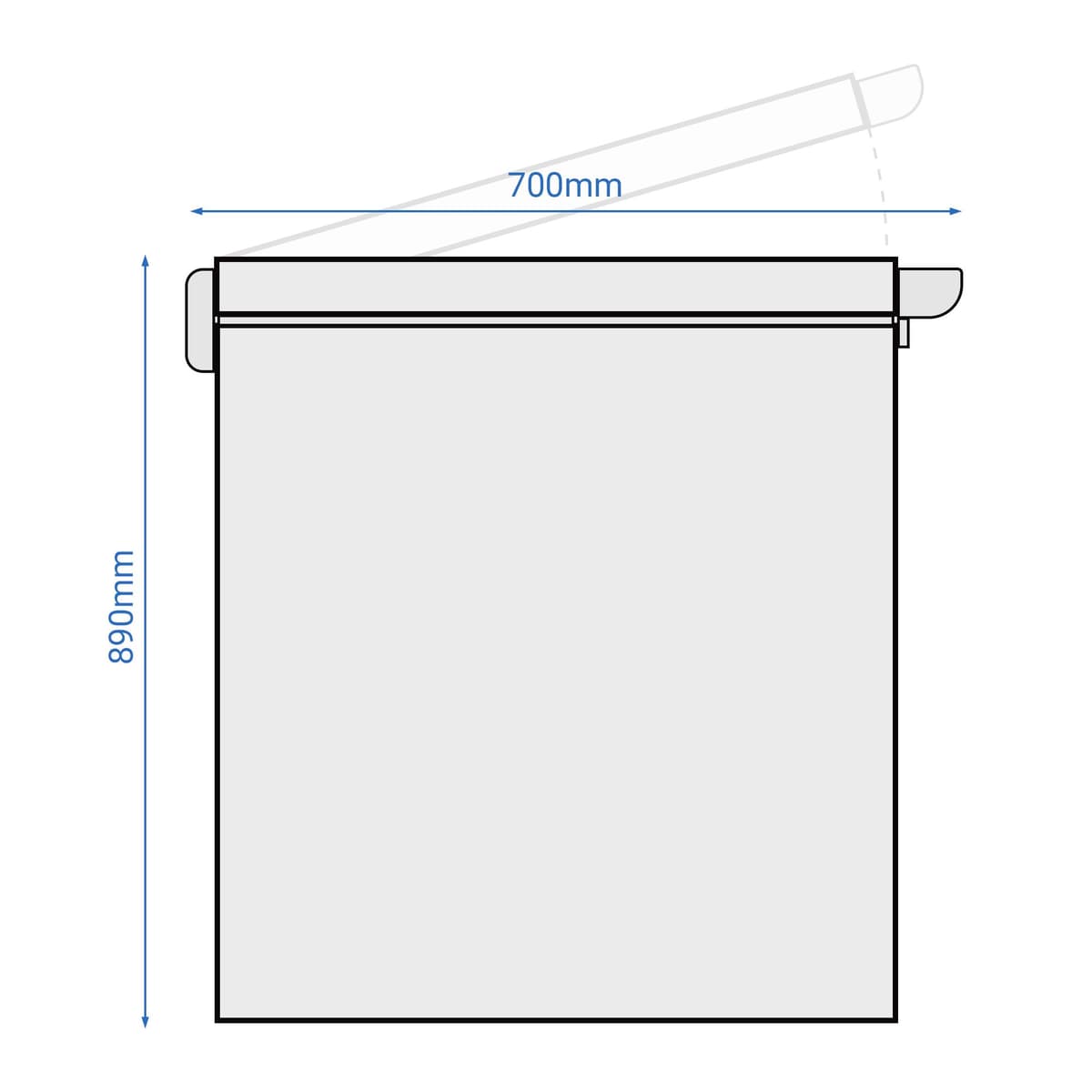 Deep freezer - 1500mm - 388 litres - stainless steel lid - incl. partition wall