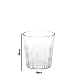 (36 Kusů) CAMBRO | NEWPORT - sklenice na pití - 275 ml - bez BPA - transparentní