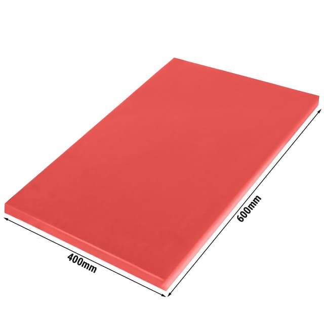 Schneidebrett - 400x600mm - Dicke 20mm - Rot