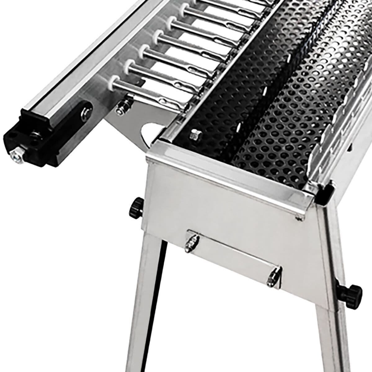 Charcoal spit grill / shashlik grill - 2250mm - automatic