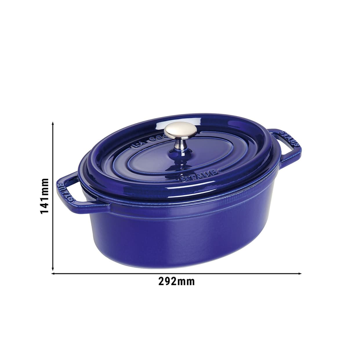 STAUB | LA COCOTTE - kokotka - Ø 230 mm - litina - tmavě modrá