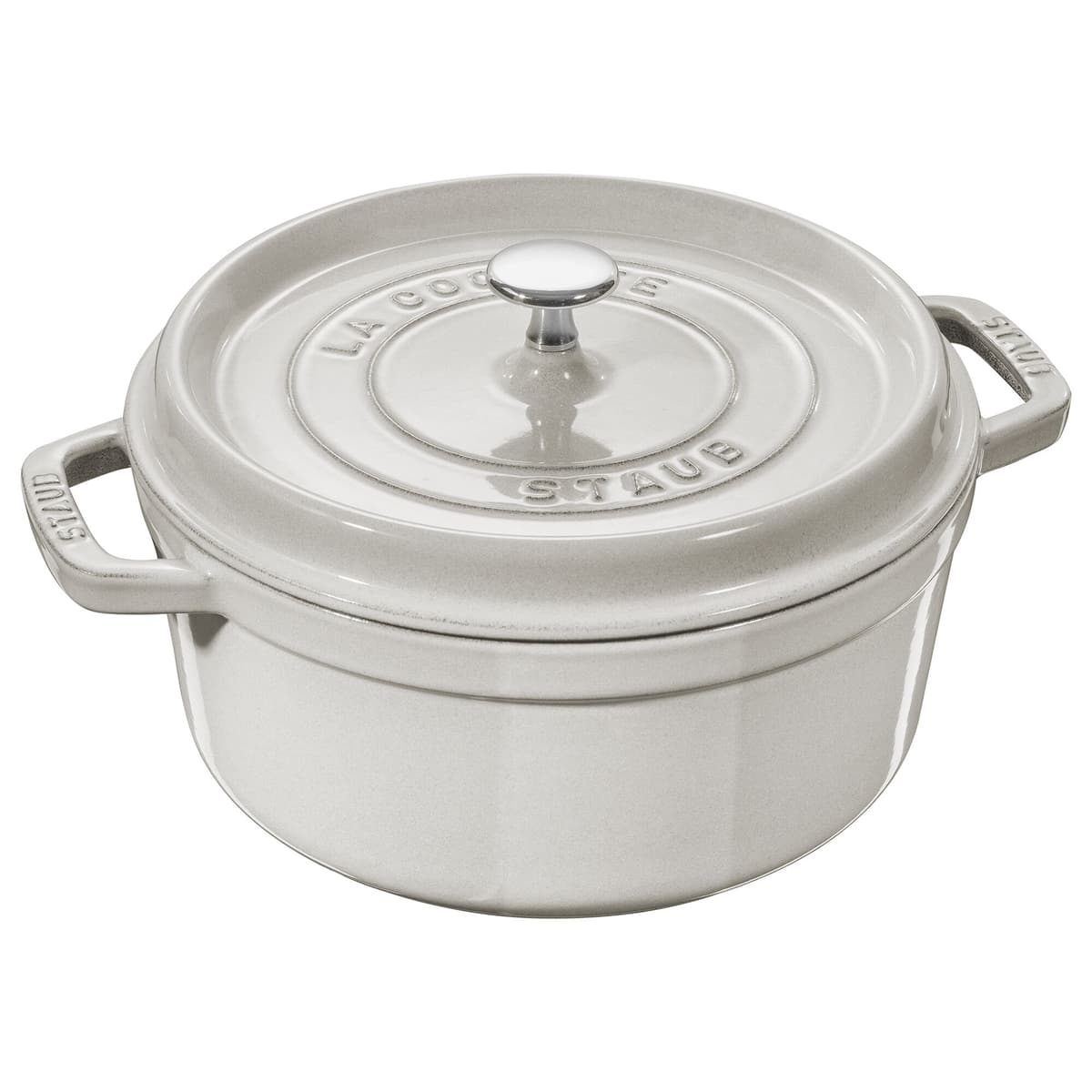 STAUB | LA COCOTTE - kokotka - Ø 240 mm - litina - bílý lanýž