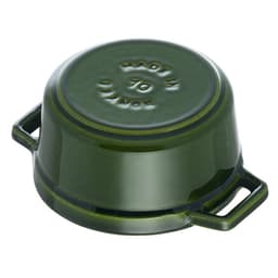 STAUB | LA COCOTTE - mini kokotka - Ø 100 mm - litina - bazalkově zelená