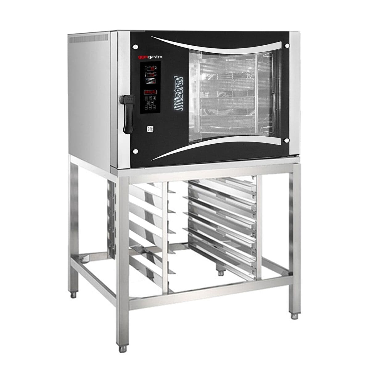 Bakery combi steamer - Digital - 5x EN 80x40 - incl. base frame & tray holder