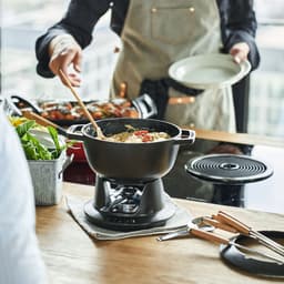 STAUB | SPECIALITIES - Sada na fondue - Ø 200 mm - litina - černá