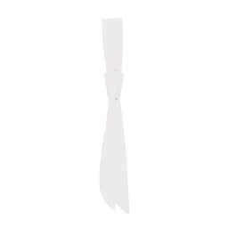 (5 pieces)KARLOWSKY   Women´s service tie - 94 x 5 cm - White