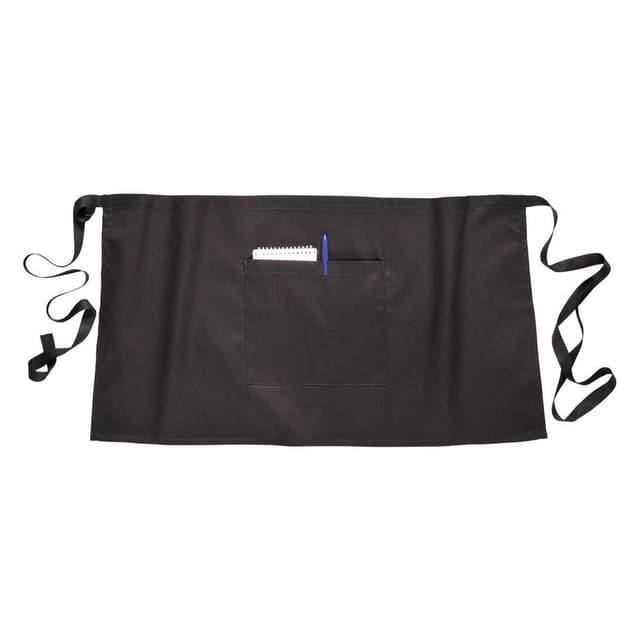 (5 pieces) Bar Apron - Black - Length: 38 cm