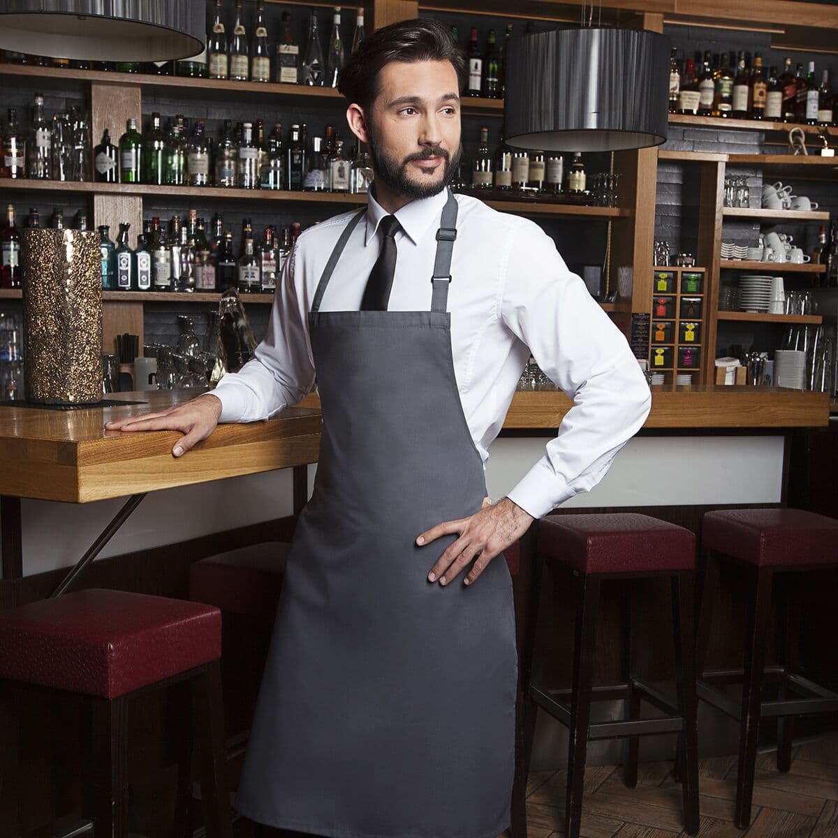 Karlowsky - Bib Apron Basic - Anthracite