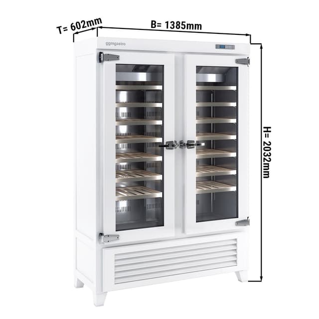 Weinkühlschrank - Echtholz - 1 Klimazone - 640 Liter - max. 84 Flaschen