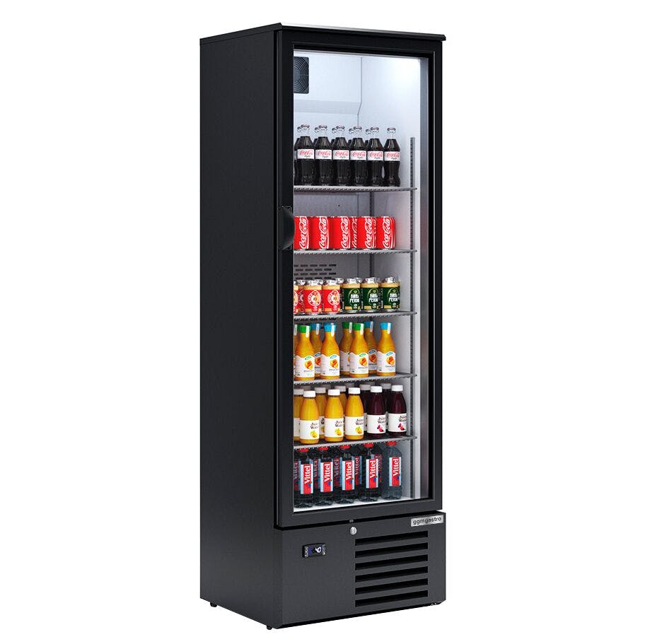Barová lednice na nápoje 280L - černá