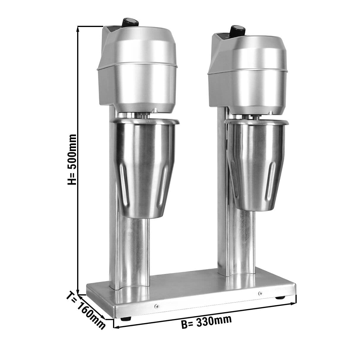 Spindle blender ECO - with 2 stirrers - 2x 1000ml - 2x300 Watt