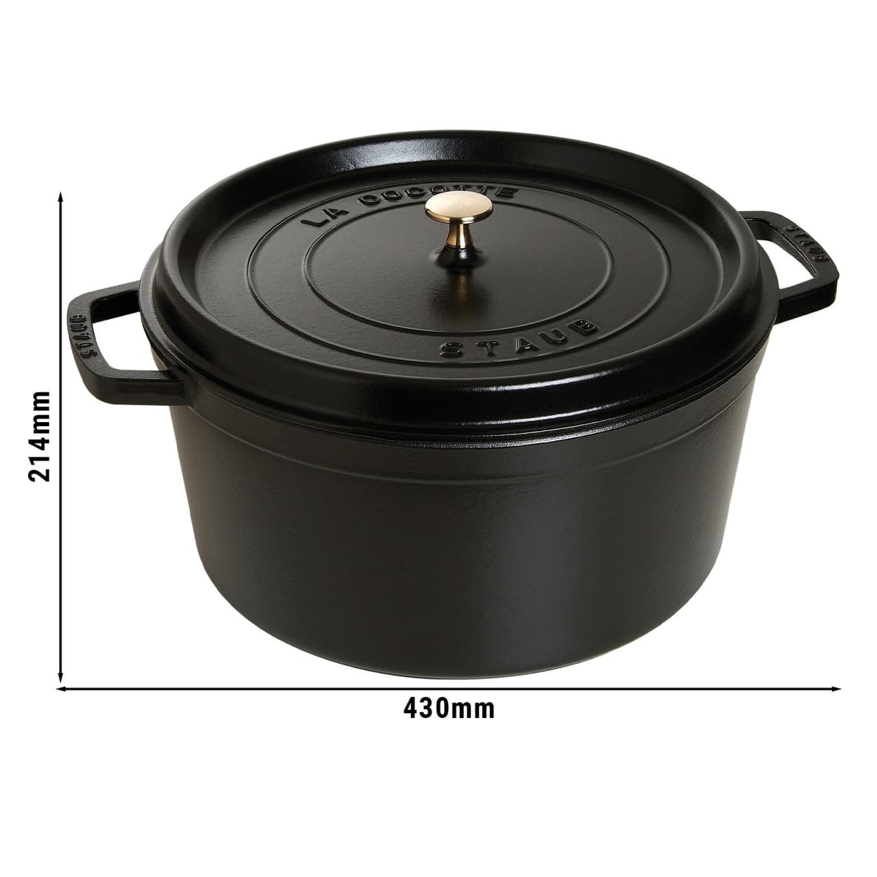 STAUB | LA COCOTTE - Cocotte - Ø 340mm - Gusseisen - Schwarz