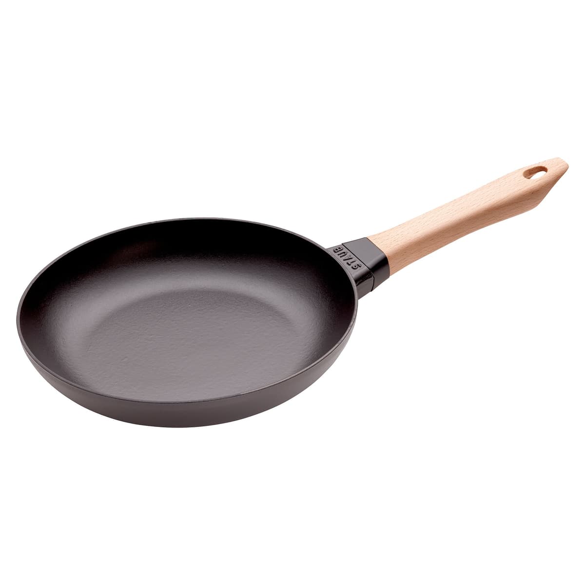 STAUB | PANS - Pánev s dřevěnou rukojetí - Ø 240 mm - litina - černá