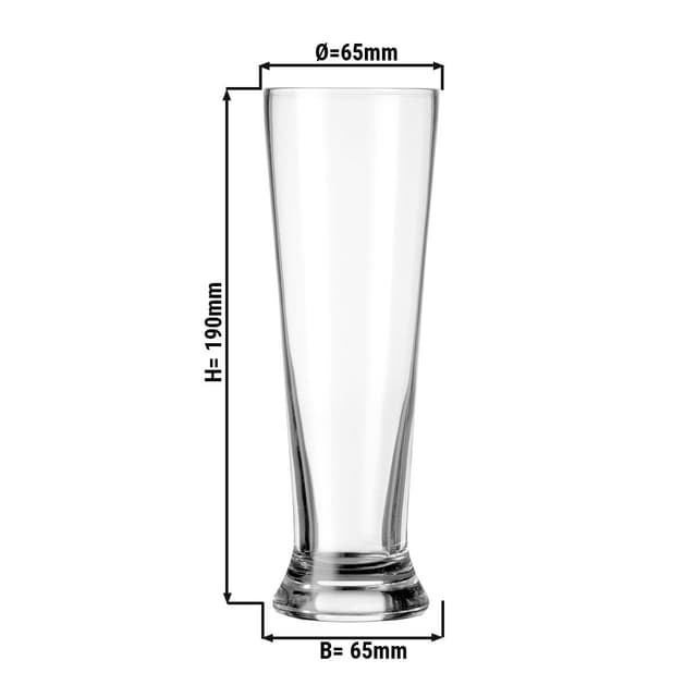 (6 Kusů) Sklenice na pivo - MUNICH - 300 ml