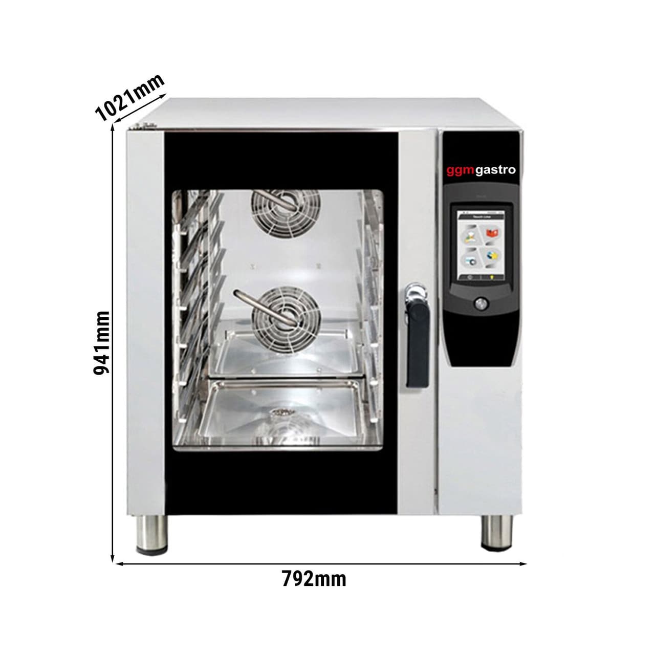 Commercial Bakery Convection Oven - Touch - 6x EN 60x40