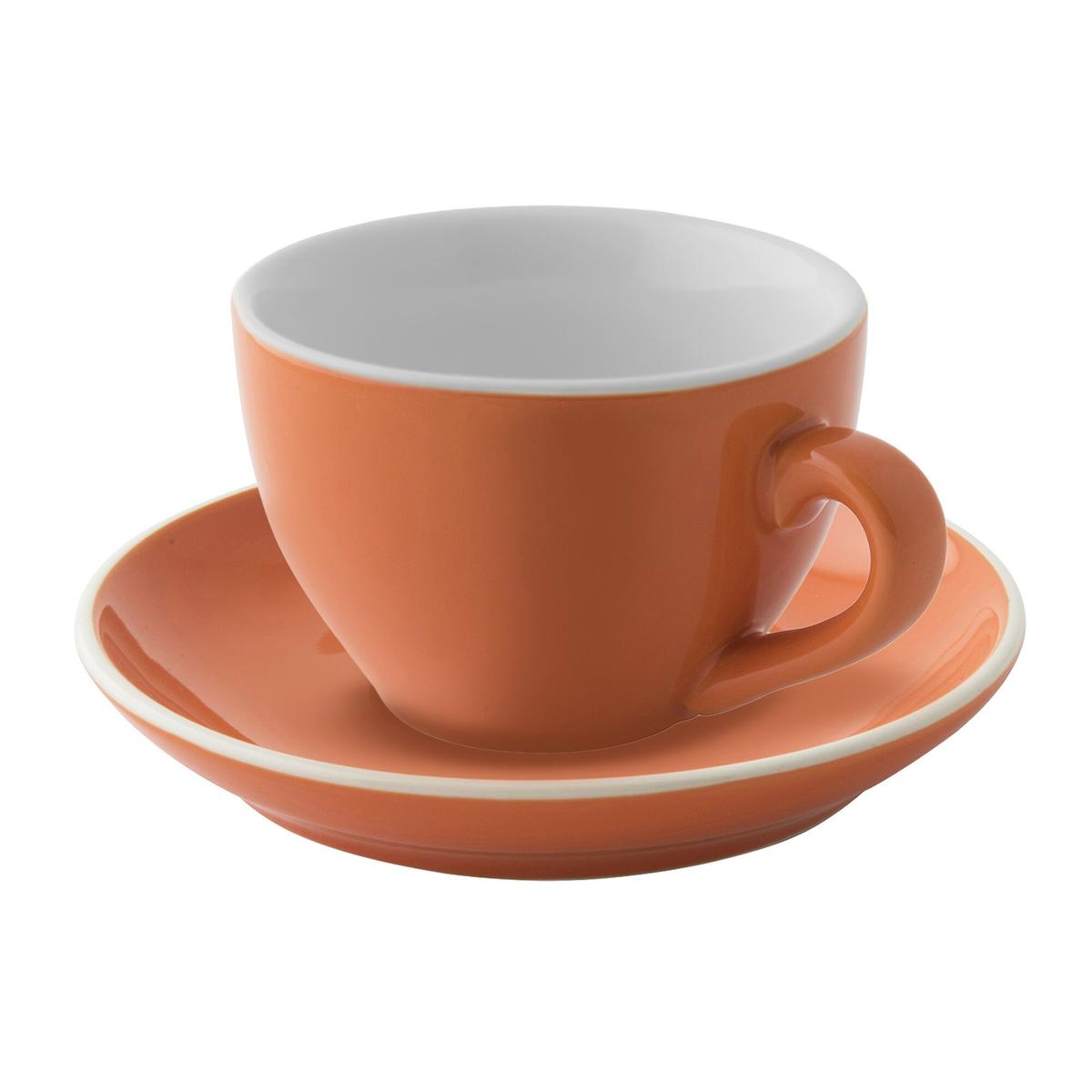 (6 Kusů) COLORS - Cappuccino podšálek - Ø 140mm - oranžový