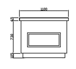 Neutrální prvek - 1,1 x 1,0 m