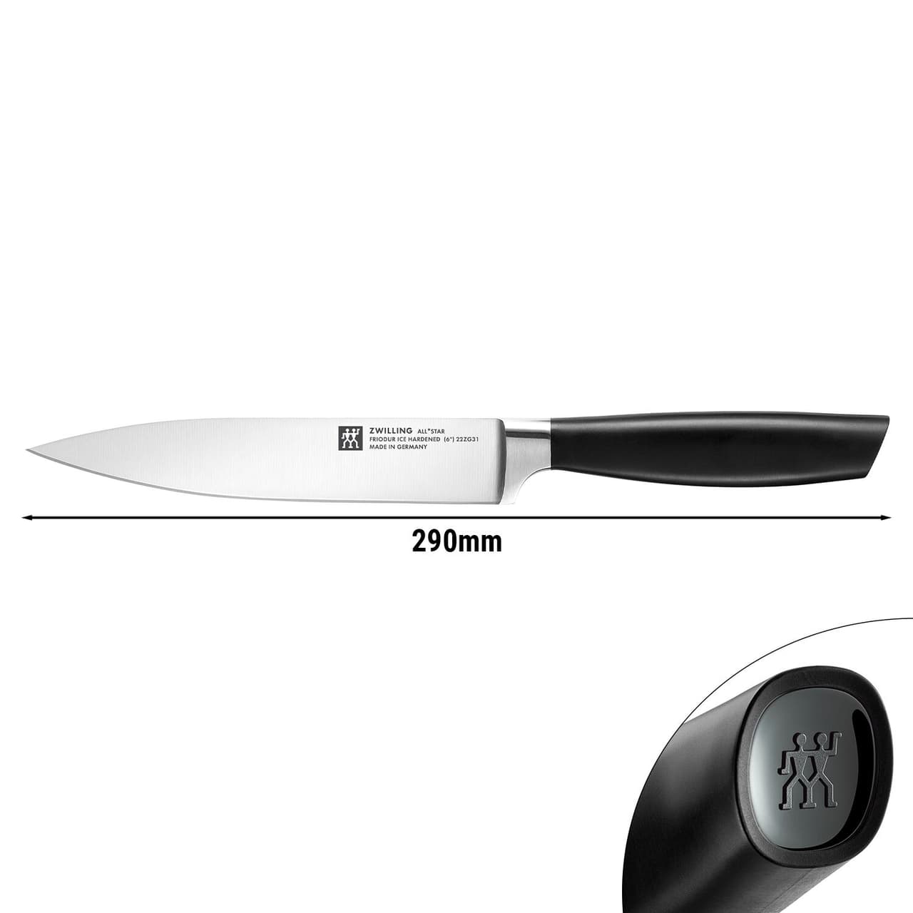 ZWILLING | ALL * STAR - Nůž na maso - čepel: 160mm - černý