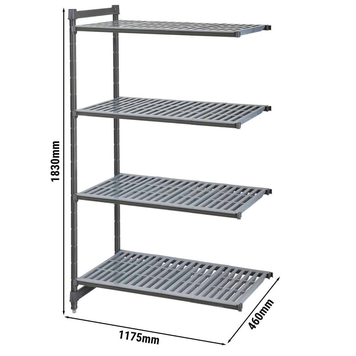 CAMBRO | Camshelving® - Přídavný regál Basics Plus - s drážkovanými policemi