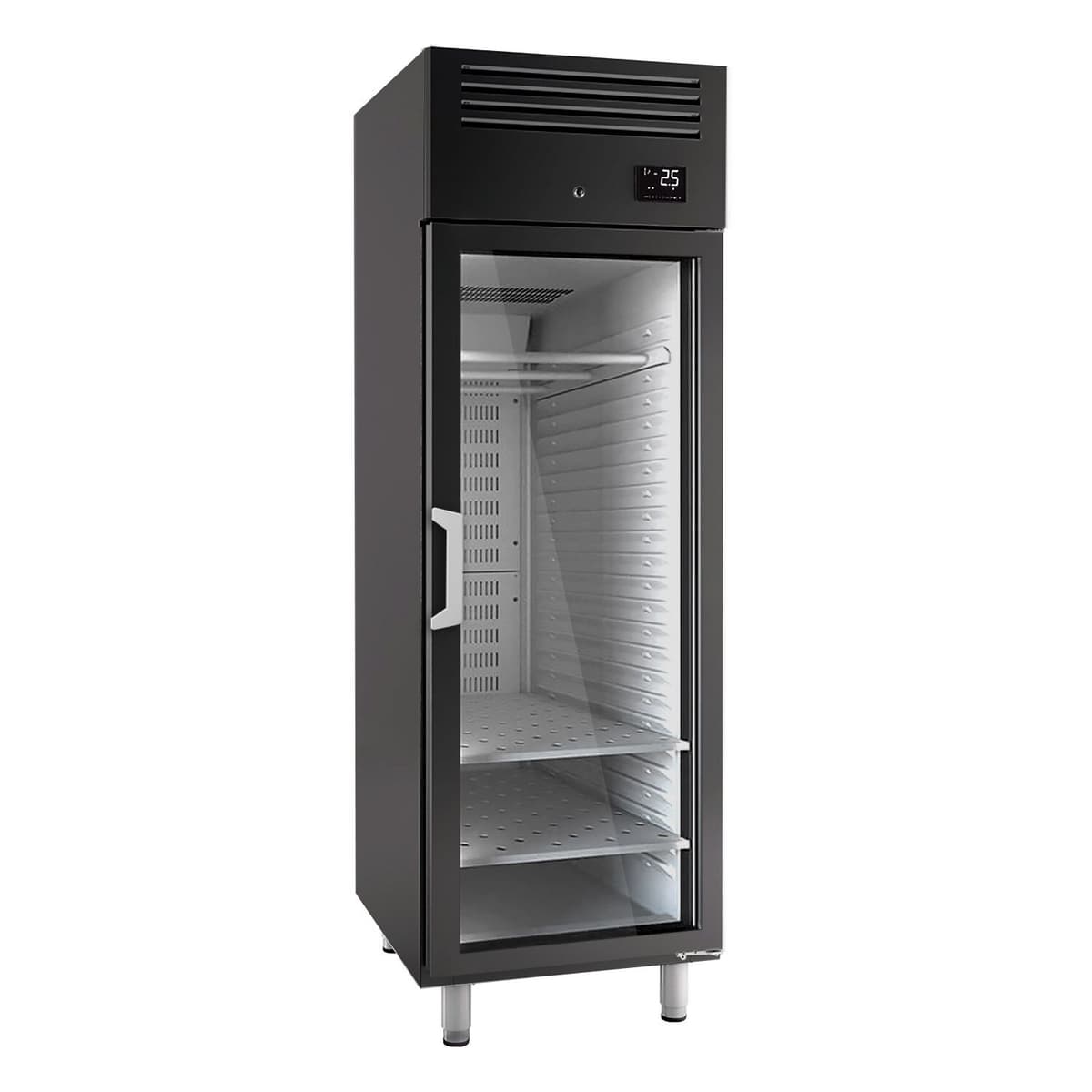 Dry Aging Meat Maturing Cabinet 0.68 m - with 1 Glass Door - Black	