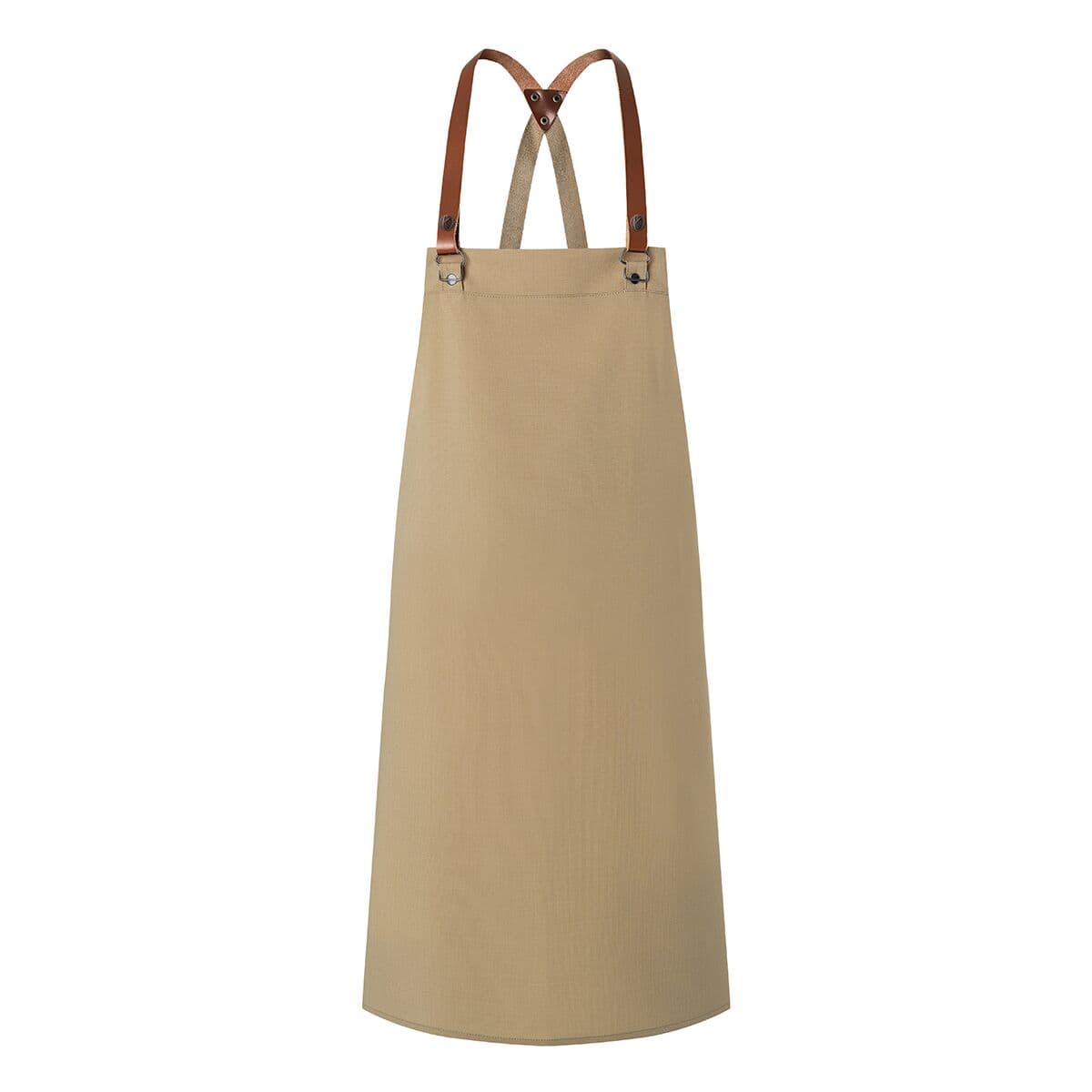 (6 pieces) Karlowsky - Bib Apron Green-Generation - Pebble Gray