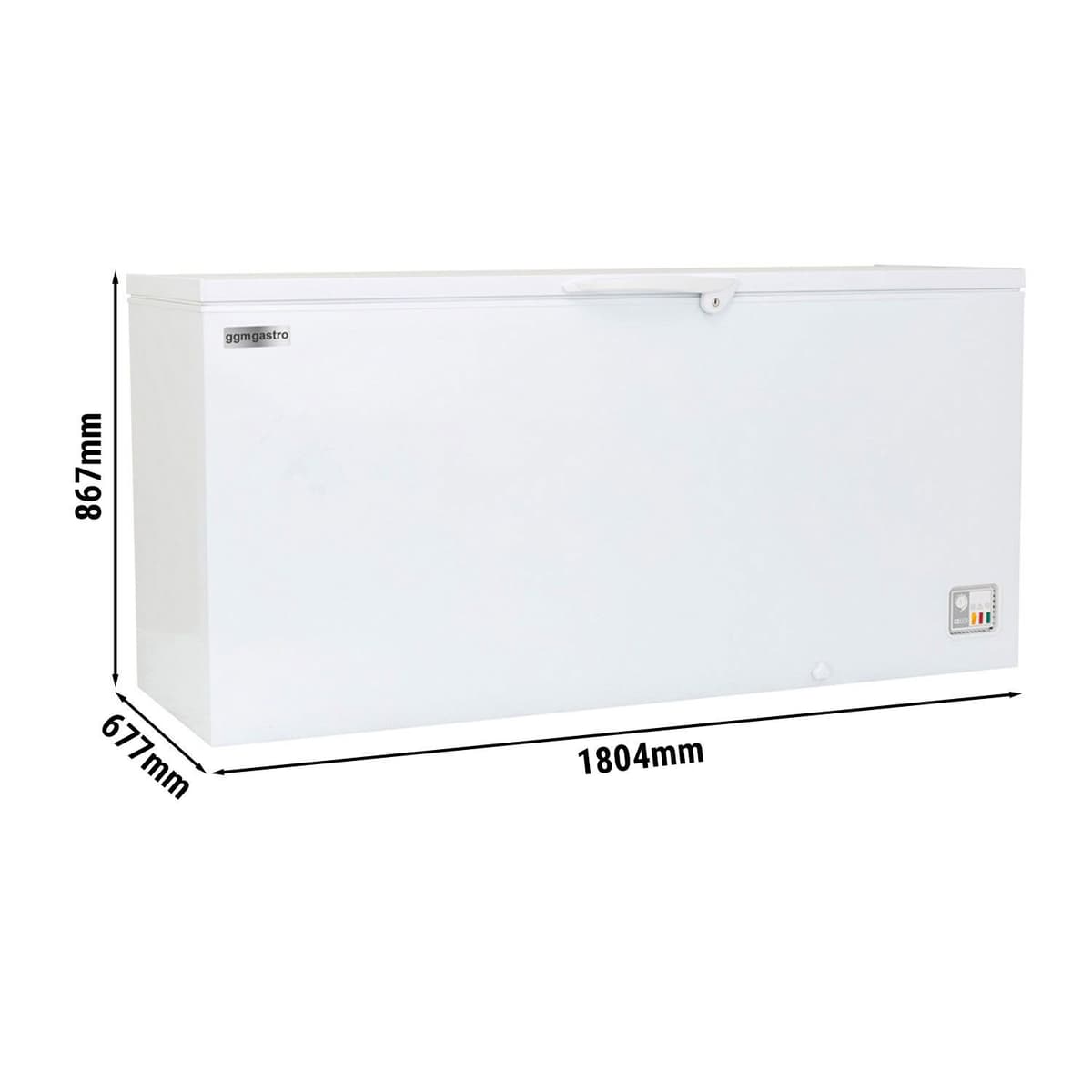 Deep freezer - 1800mm - 534 litres - plastic lid - incl. partition wall