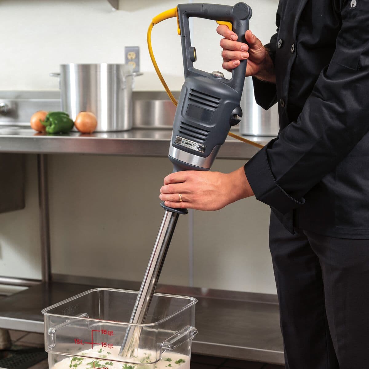 HAMILTON BEACH | BigRig™ HMI021 - Hand blender incl. mixing rod 533mm - 1 kW - speed infinitely variable