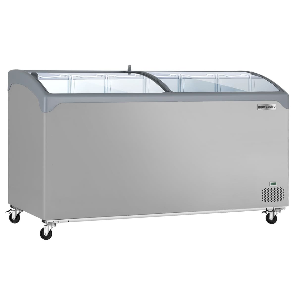 Freezer - 352 liters (net capacity) - GREY with glass lid