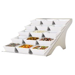 Etagerie / Buffet stand - incl. 15 melamine bowls - angular	