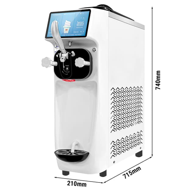 Softeismaschine - 16 Liter/h - 1,15 kW - mit Display