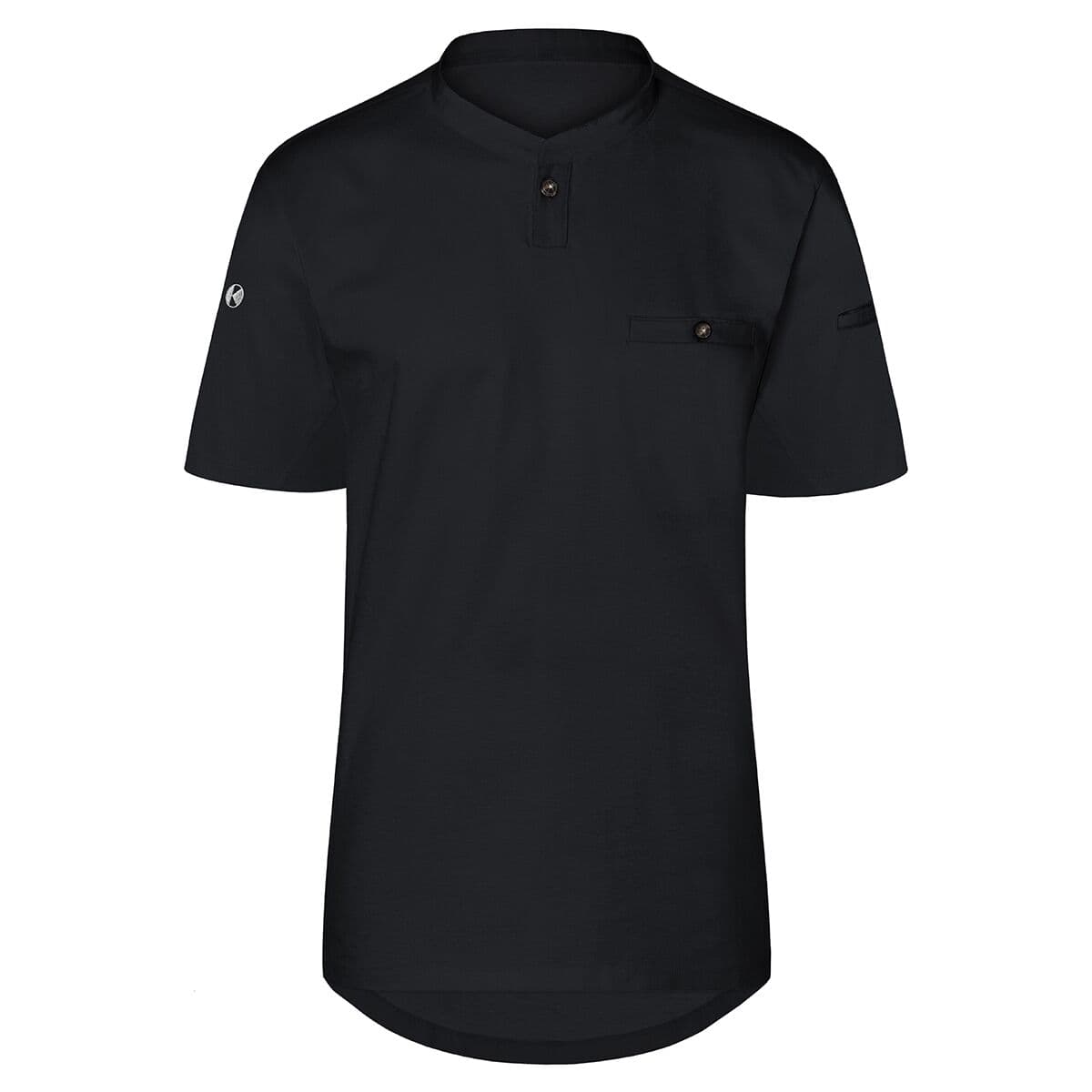 (6 pieces) Karlowsky - Short Sleeve Men's Work Shirt Performance - Black - Size: 2XL