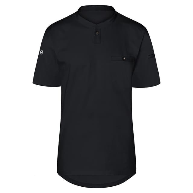 (6 pieces) Karlowsky - Short Sleeve Men's Work Shirt Performance - Black - Size: XS