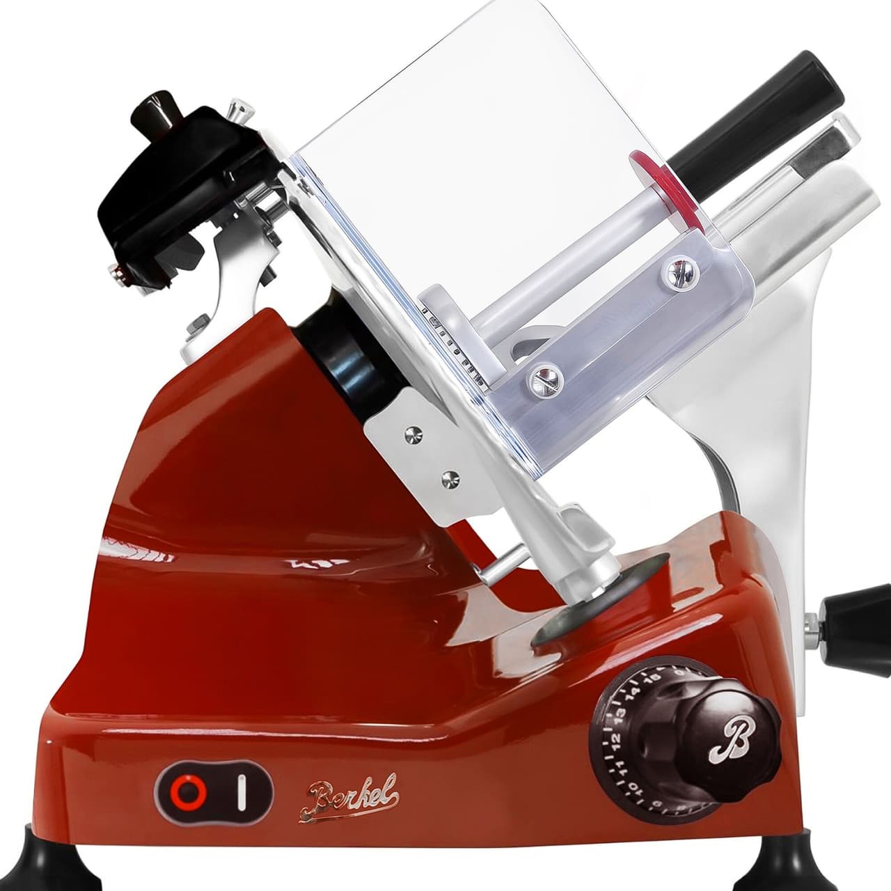 BERKEL | Kráječ Pro Line - gravitační kráječ - 330W - nůž: Ø 250 mm - červený