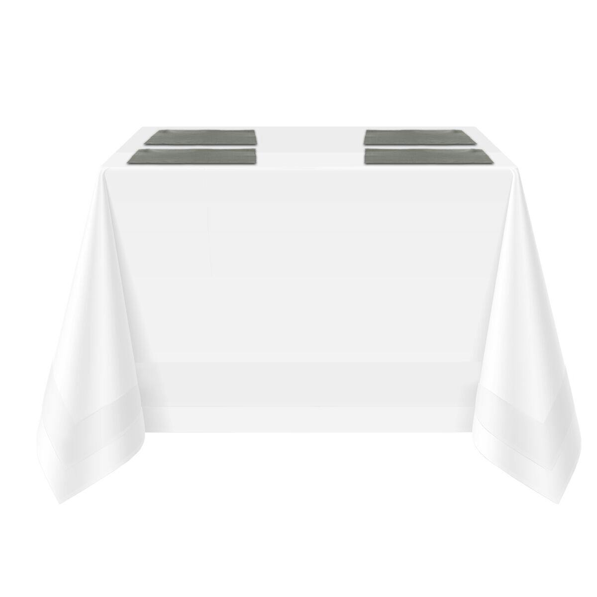 (50 Kusů) Damast stolní set Porto Diamant - 30 x 45 cm - platinové šedý