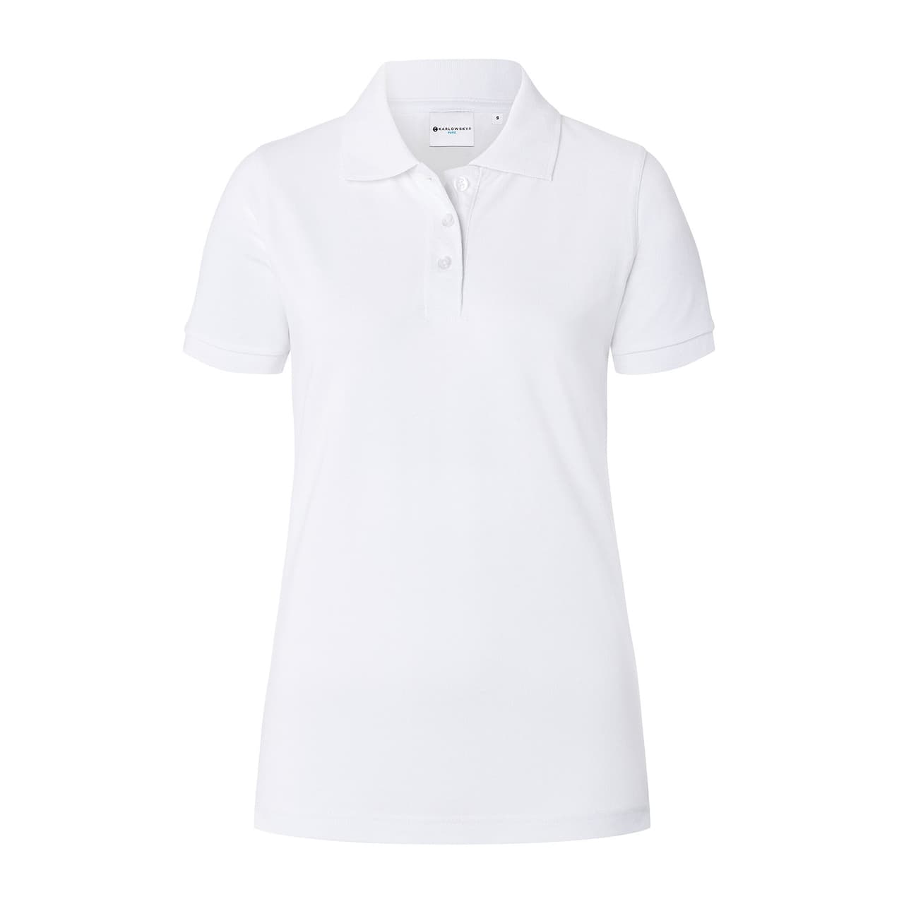 KARLOWSKY | Dámské polo tričko Basic - bílé - velikost: 3XL