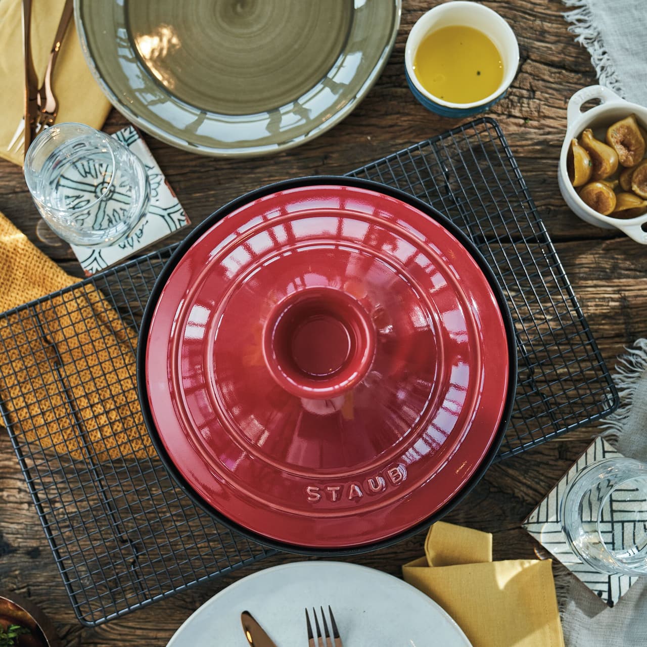 STAUB | SPECIALITY - Tajine - Ø 280 mm - litina - třešňově červená