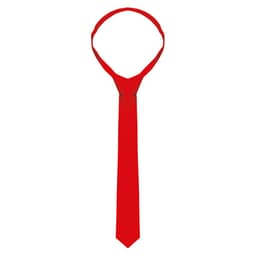 (5 pieces) KARLOWSKY  Tie - 148 x 6.5 cm - Red