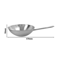 DEMEYERE | APOLLO 7 - Wok ploché dno - Ø 260mm - nerezová ocel