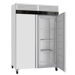 Kühlschrank Edelstahl ECO - GN 2/1 - 1400 Liter - mit 2 Edelstahltüren - Innenseite der Tür aus Kunststoff