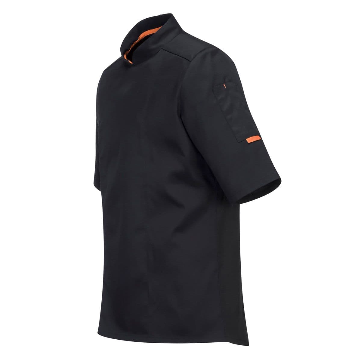 (5 pieces) Short Sleeve MeshAir Pro Chef Jacket - Black - Size: L	