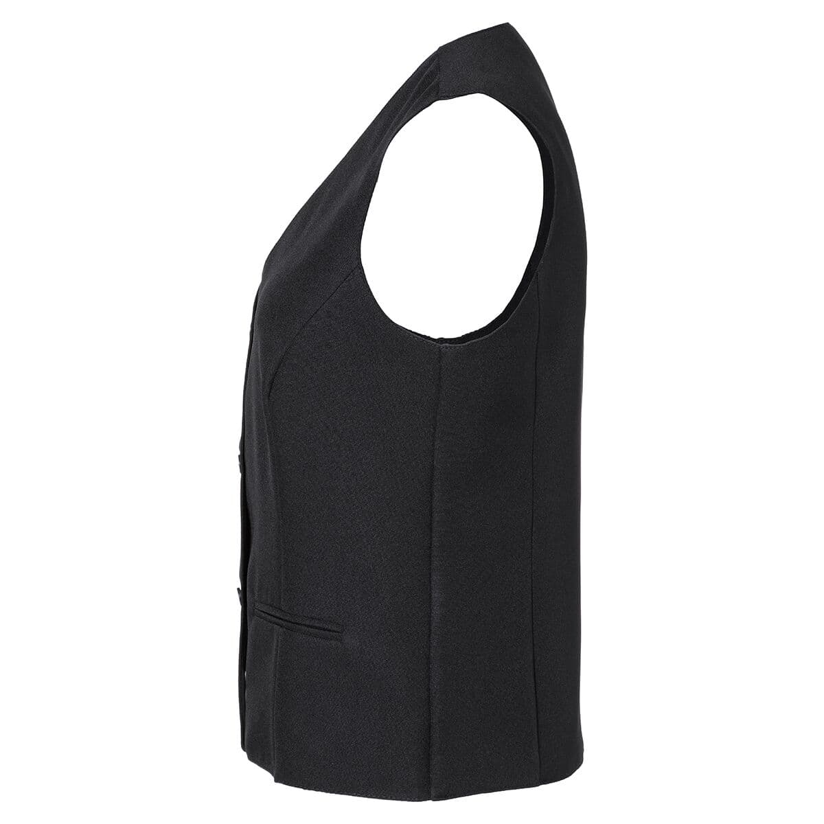 (6 pieces) Karlowsky - Ladies Vest Basic - Black - Size: L