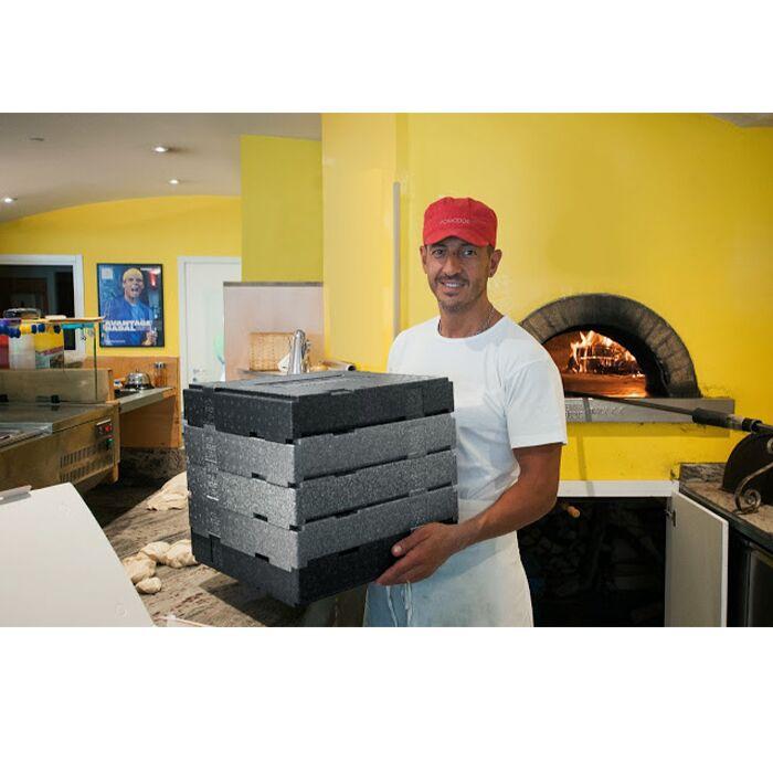 Dno nebo kryt Pizza System Family rozměry 570 x 570 x 105 mm | Thermobox | Ohřívací box | Izolační box