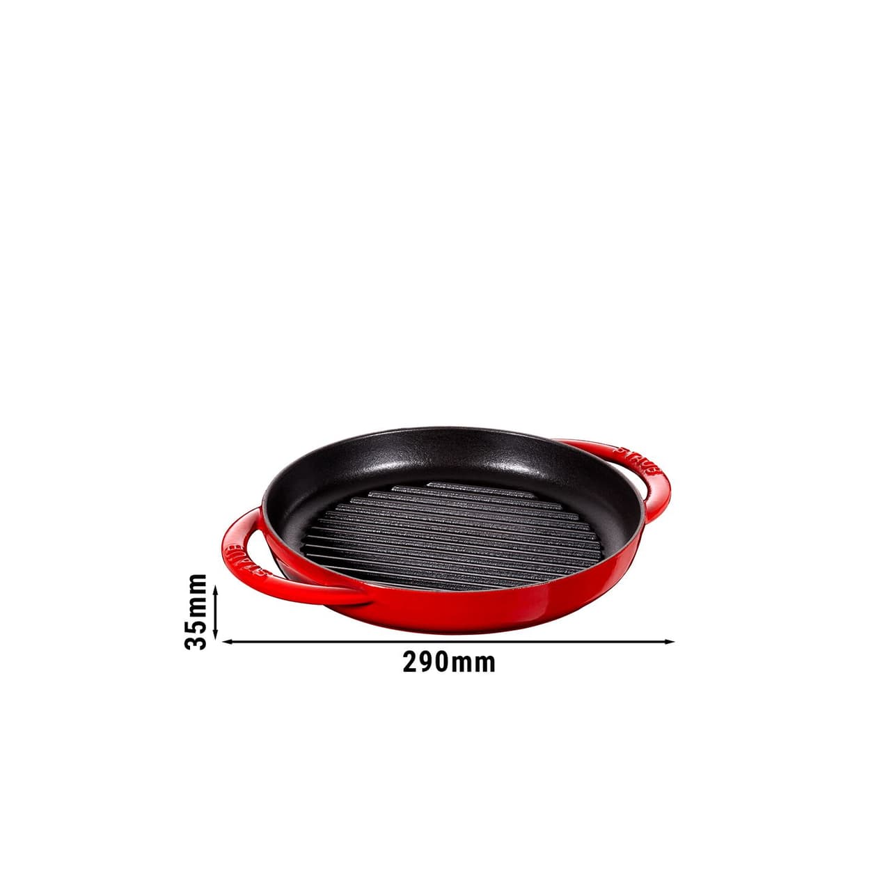 STAUB | GRILL PANS - Pure Gril - Ø 230mm - litina - třešňově červený