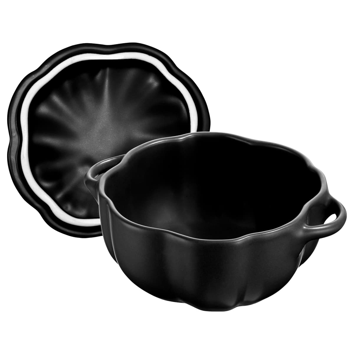 STAUB | CERAMIQUE - kokotka - tvar dýně - Ø 150 mm - keramika - černá