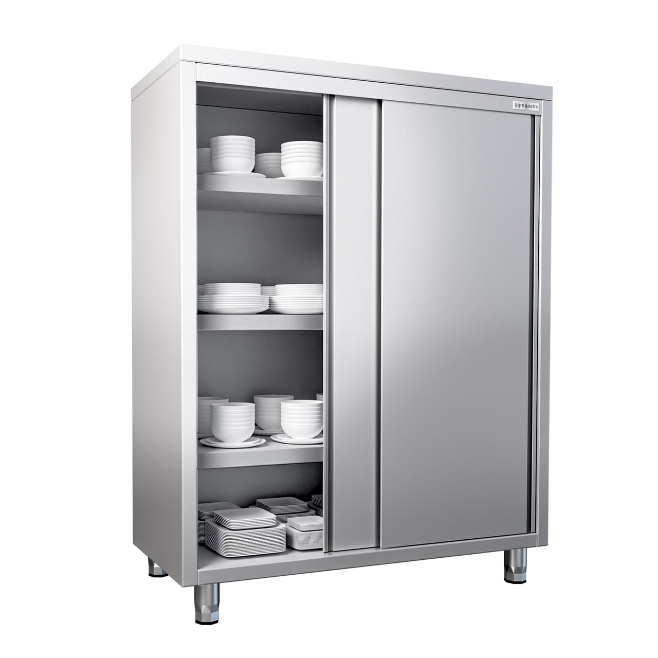 Geschirrschrank PREMIUM - 1400x600mm - mit 2 Schiebetüren - Höhe: 1800mm